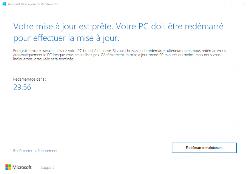 version 1803 de Windows 10